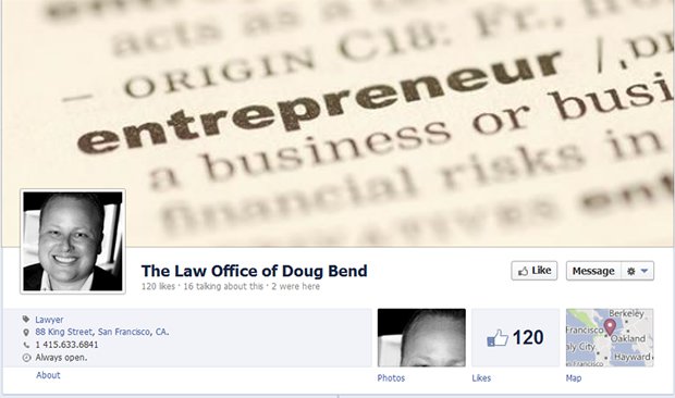 lawyer facebook page