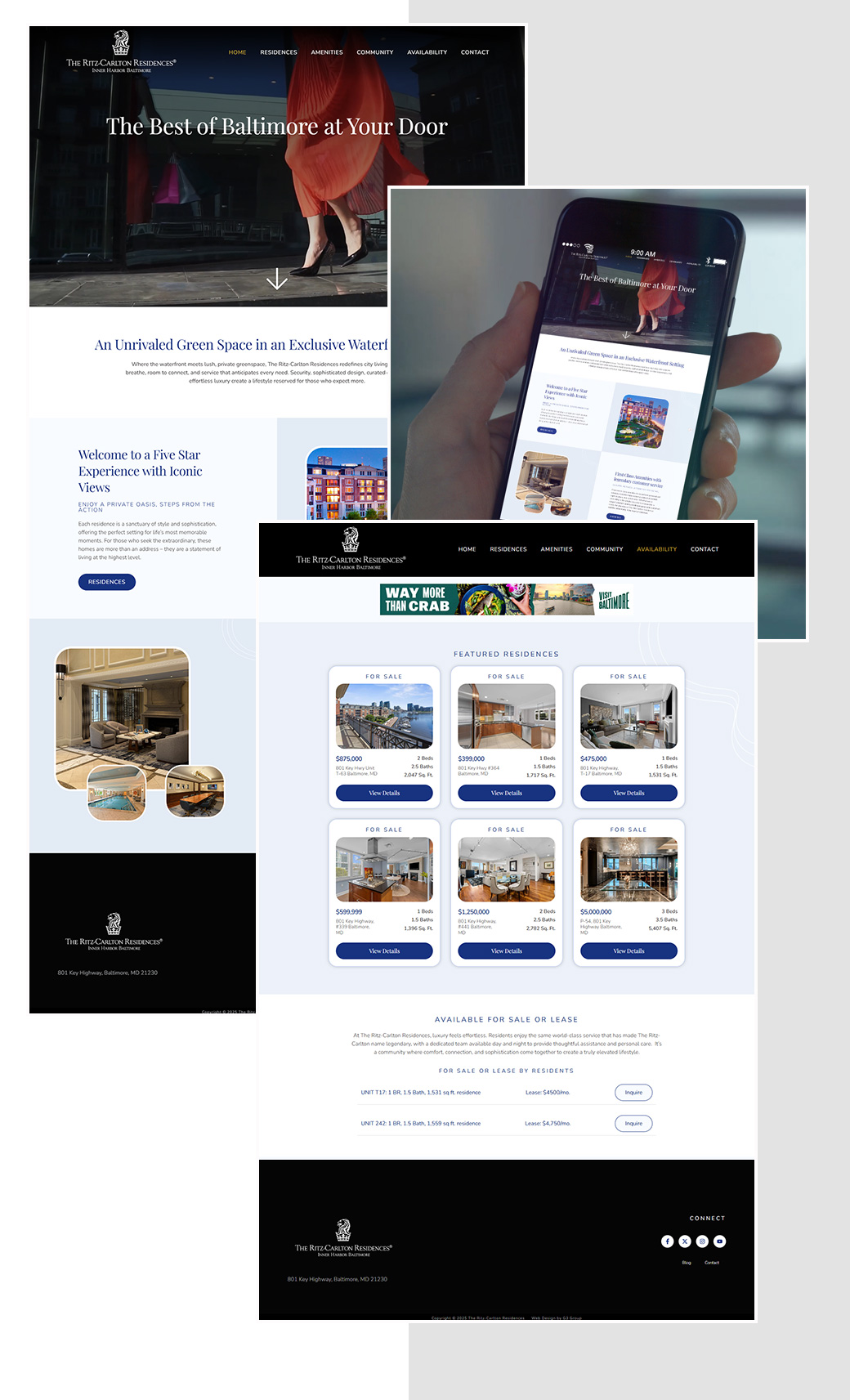 Ritz-Carlton Website Design